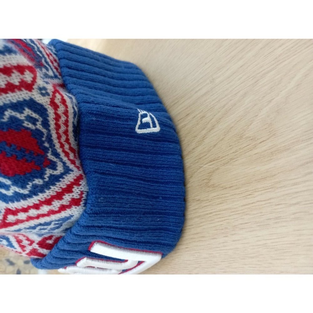 🆕NEW ERA NY Blue Geometric Logo Acrylic Beanie NWT - Picture 4 of 4